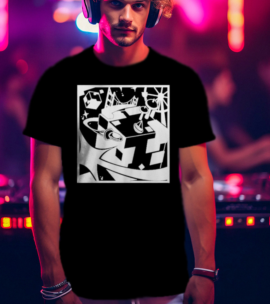 Tallulah Richarlyson Tilin QSMP Egg Surreal Cityscape Blocks Space T-Shirt