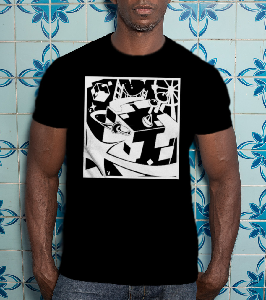 Tallulah Richarlyson Tilin QSMP Egg Surreal Cityscape Blocks Space T-Shirt