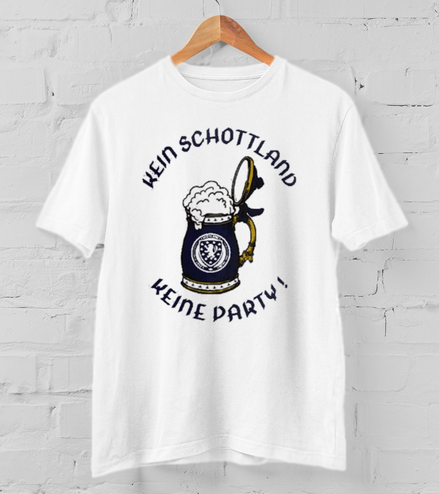 Kein Schottland Keine Party Bierkrug Schottisches Wappen T-Shirt