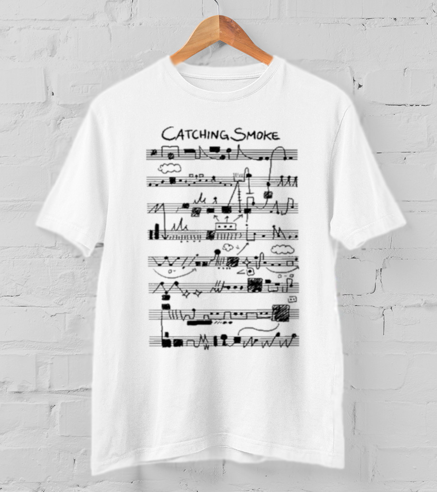 Tectonicromance Catching Smoke Musical Notes And Doodles T-Shirt