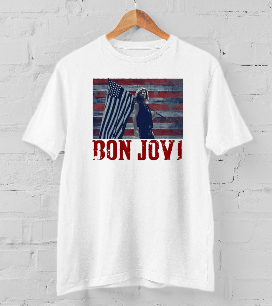 Bon Jovi American Flag T-Shirt