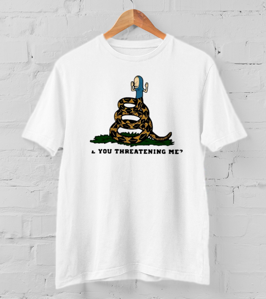 Cornholio Gadsden Flag Are You Threatening Me Snake T-Shirt