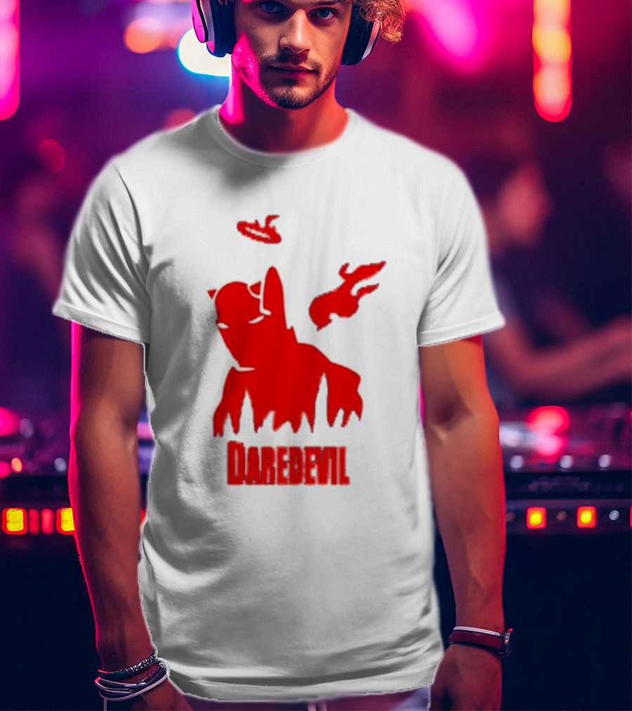 Daredevil Born Again Marvel Studios Iconic Red Flame T-Shirt