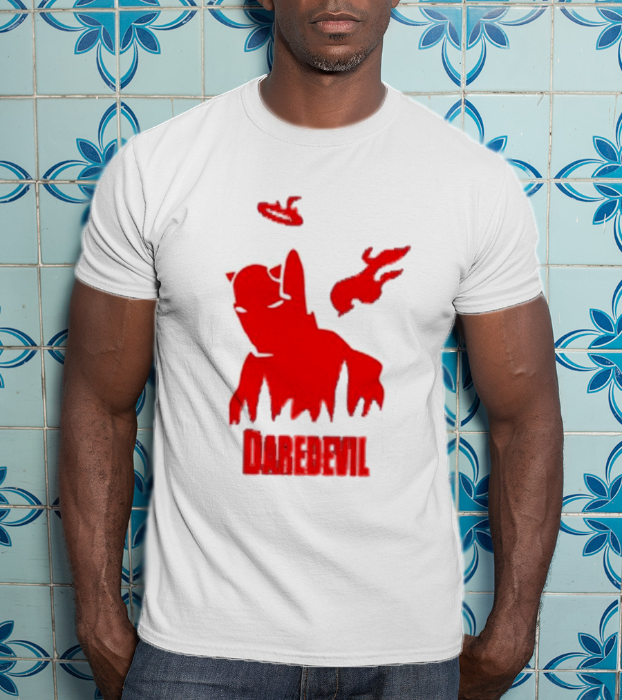 Daredevil Born Again Marvel Studios Iconic Red Flame T-Shirt