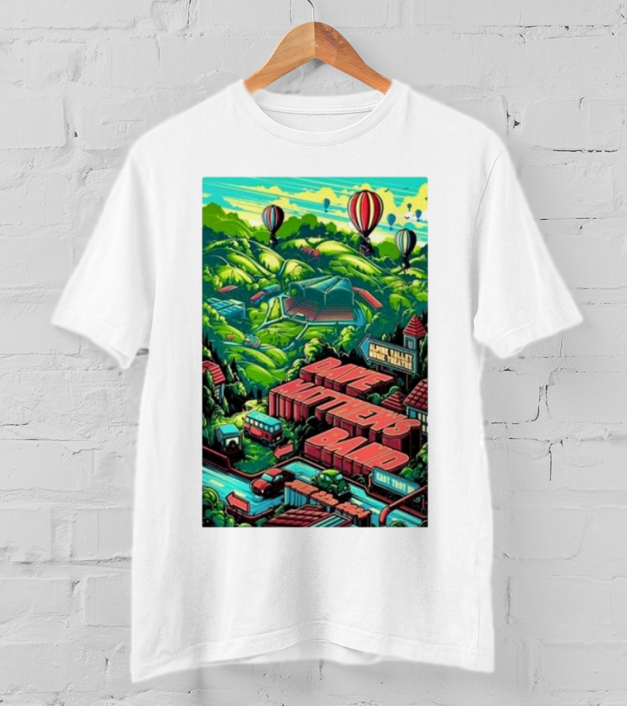 Dave Matthews Band Alpine Valley Music Theatre East Troy Hot Air Balloons June 22 T-Shirt