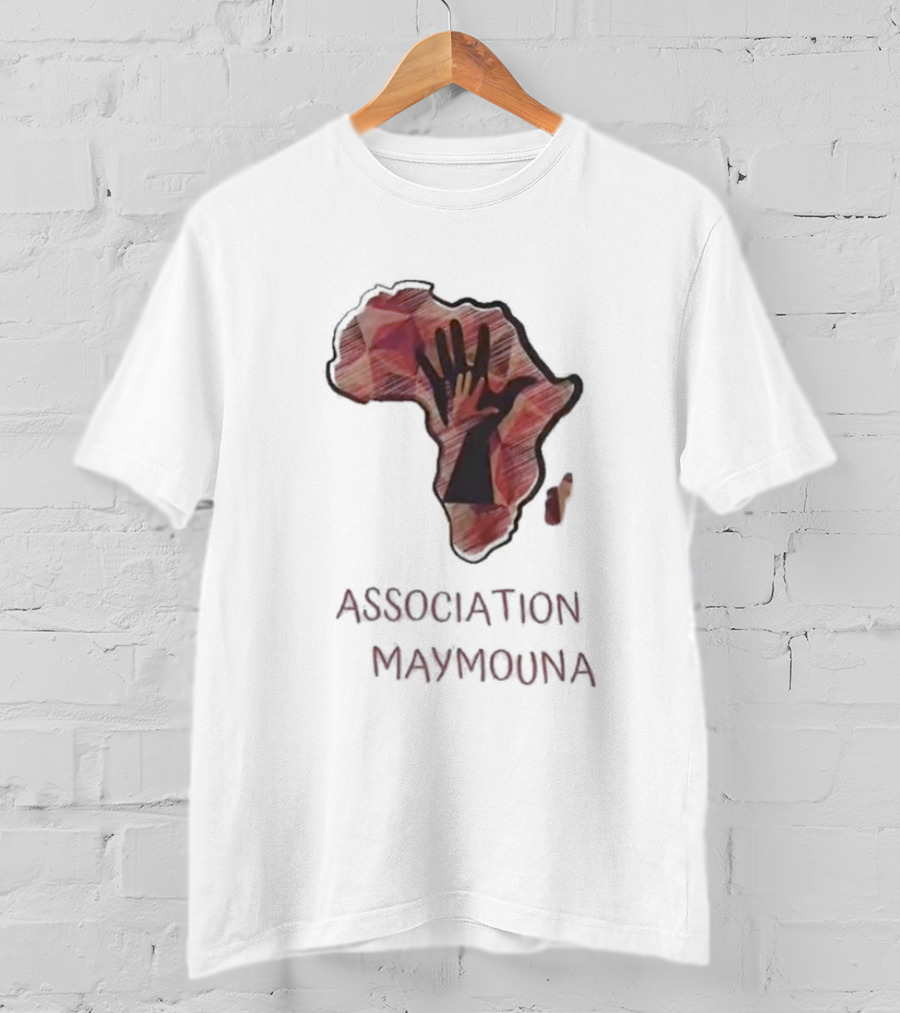 Association Maymouna Africa Map With Hand T-Shirt