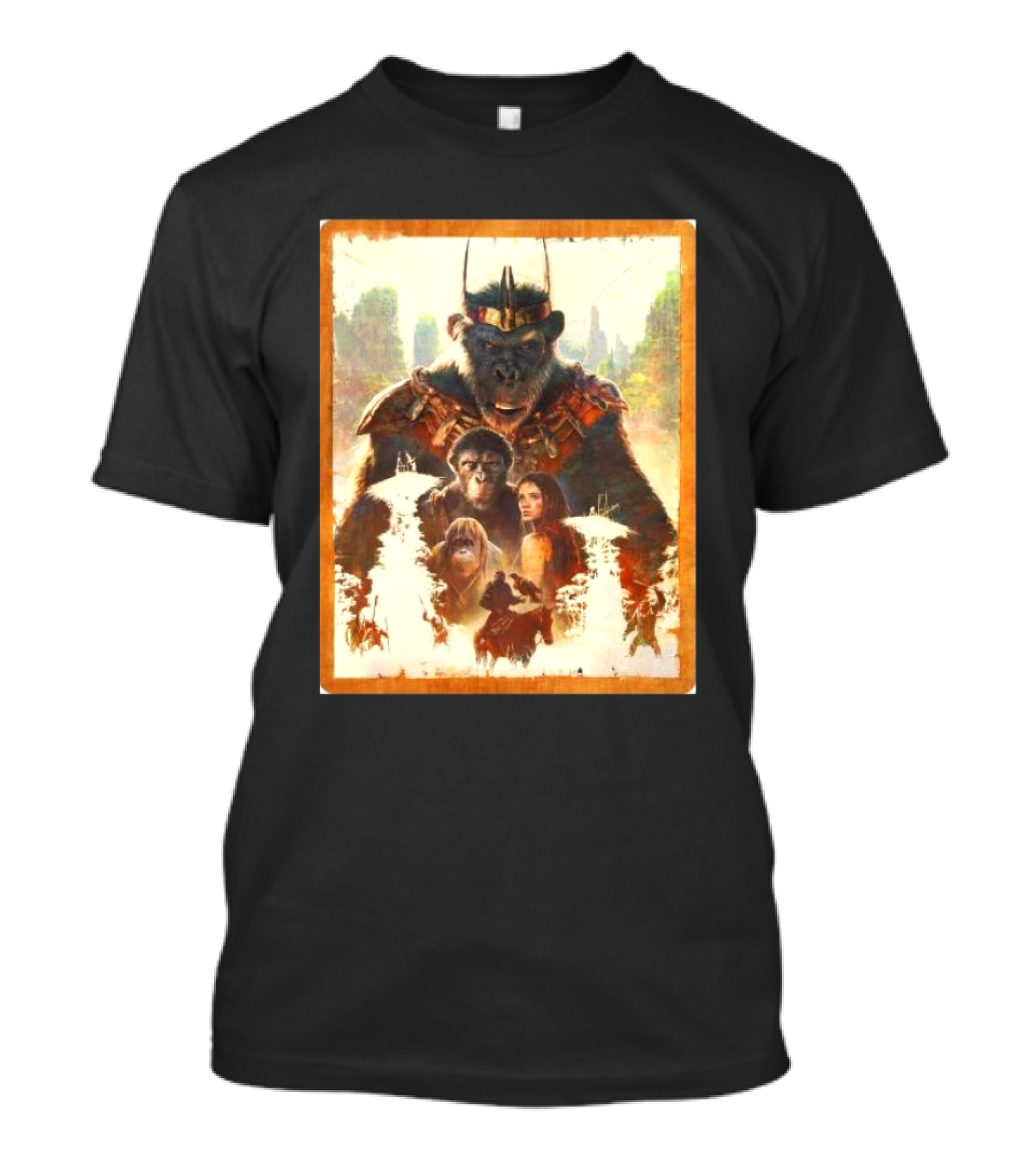 Kingdom Of The Planet Of The Apes Powerful Leadership Apes And Human Alliance T-Shirt