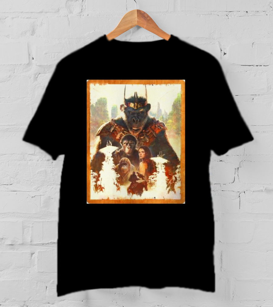 Kingdom Of The Planet Of The Apes Powerful Leadership Apes And Human Alliance T-Shirt