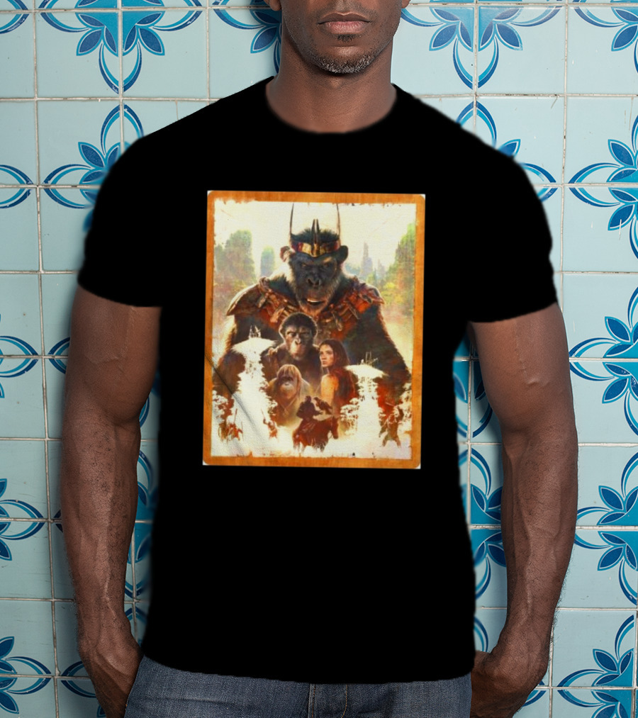 Kingdom Of The Planet Of The Apes Powerful Leadership Apes And Human Alliance T-Shirt