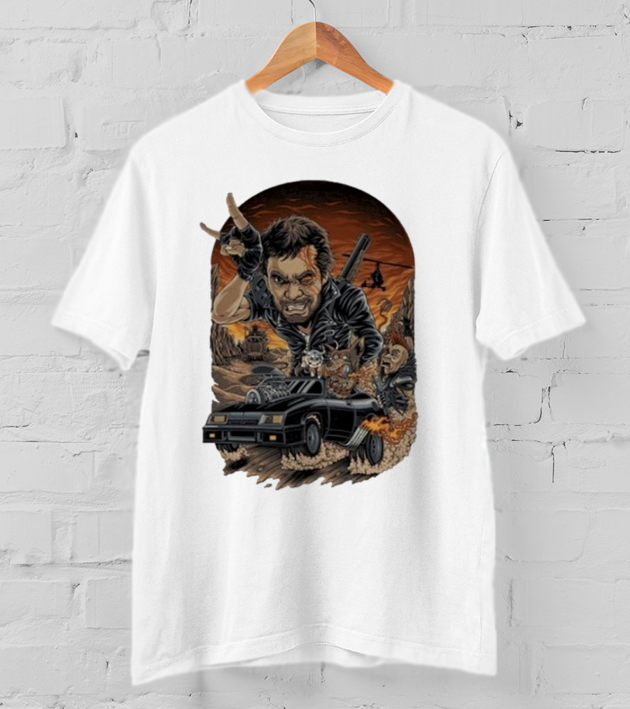 Krisna Okky Mad Max Apocalyptic Road Warrior Scene T-Shirt