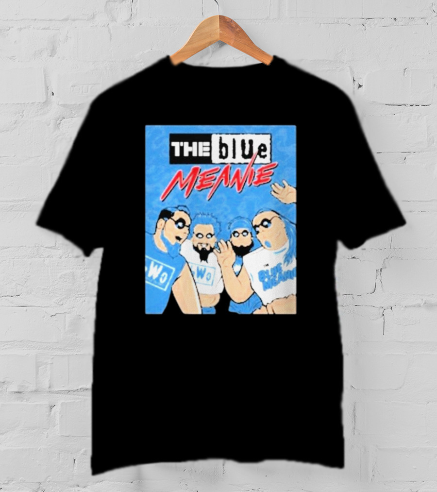 The Blue Meanie NWo Wrestling Comic Style Group T-Shirt