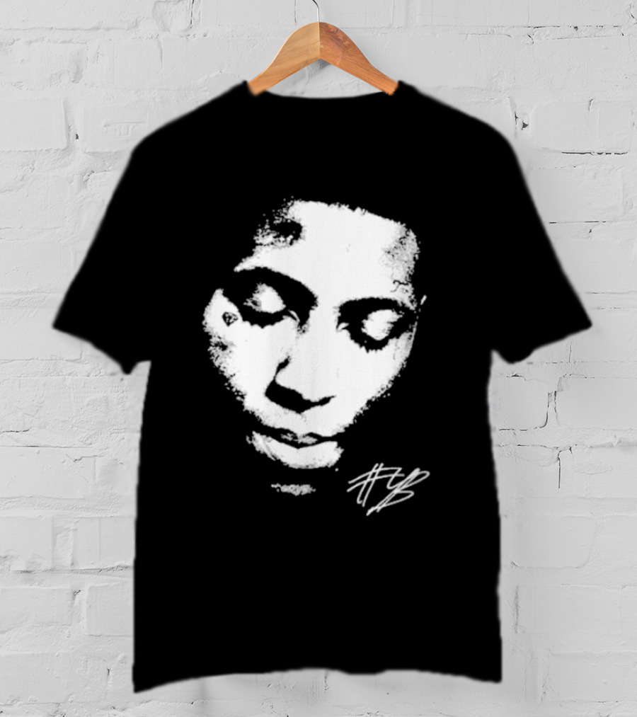 Never Broke Again Lonely Child NBA YoungBoy Signature Black And White Face T-Shirt