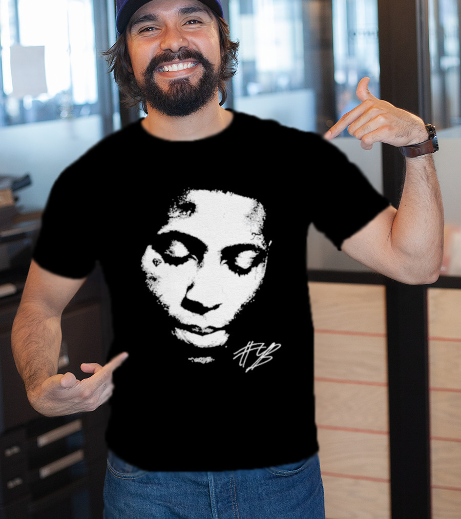 Never Broke Again Lonely Child NBA YoungBoy Signature Black And White Face T-Shirt