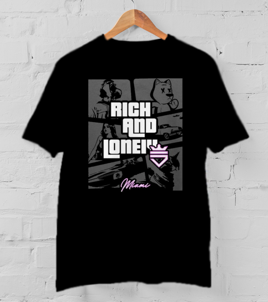 Rich And Lonely Miami T-Shirt