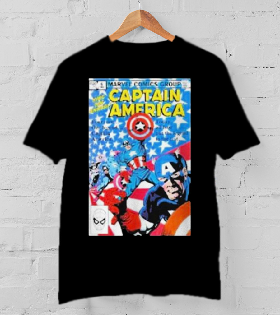 MARVEL COMICS GROUP CAPTAIN AMERICA VINTAGE COVER ROCKOFFTRADE MERCH T-Shirt