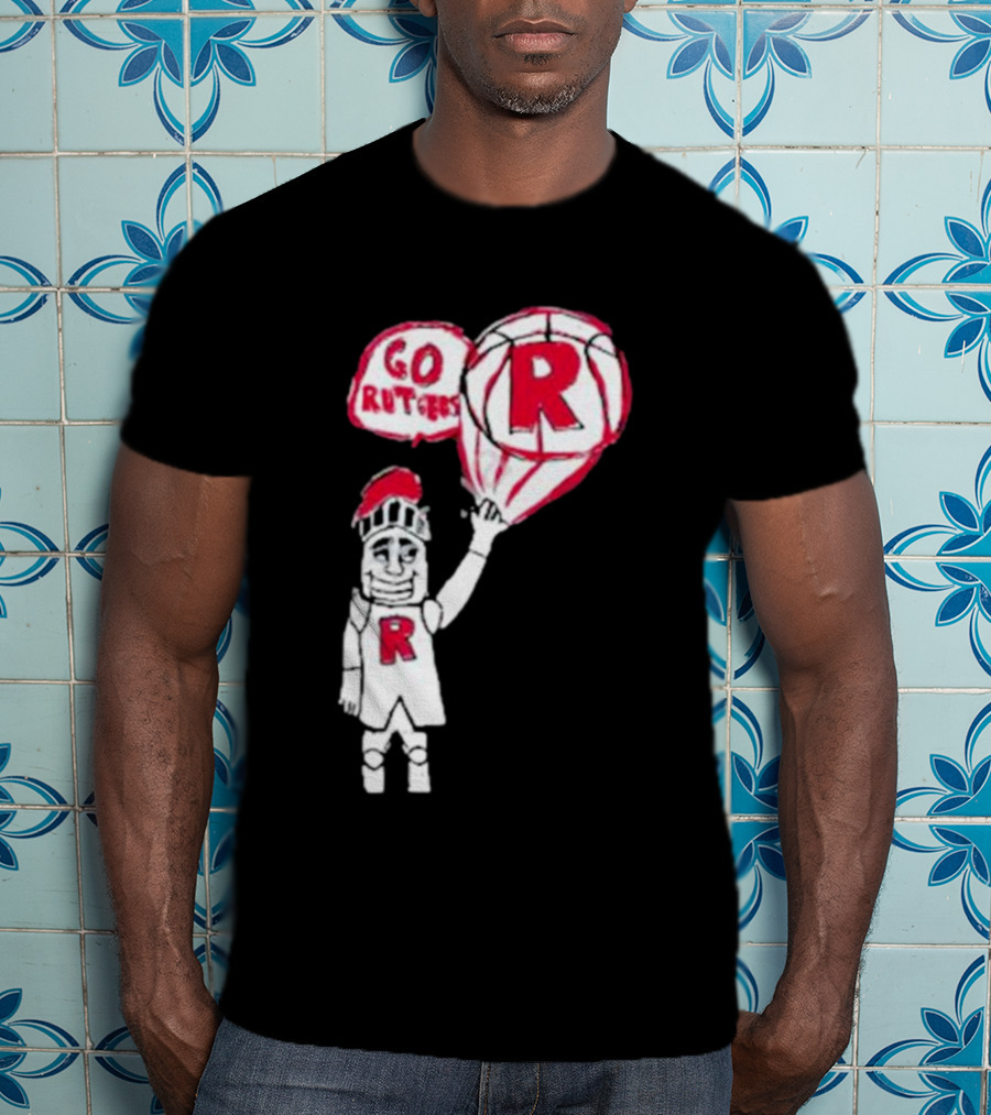 Rutgers Mbb The Blackout Go Rutgers Basketball Knight T-Shirt