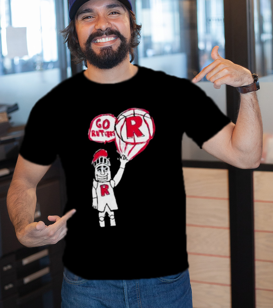Rutgers Mbb The Blackout Go Rutgers Basketball Knight T-Shirt