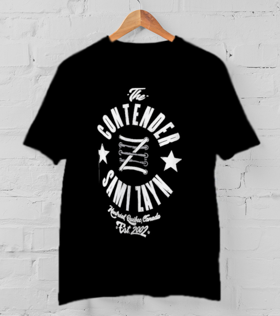 The Contender Sami Zayn Montreal Quebec Canada Est 2002 T-Shirt