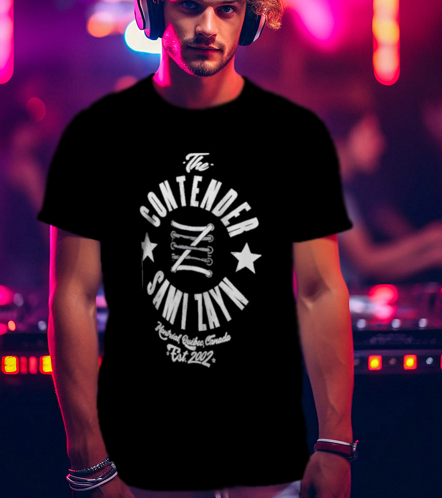 The Contender Sami Zayn Montreal Quebec Canada Est 2002 T-Shirt