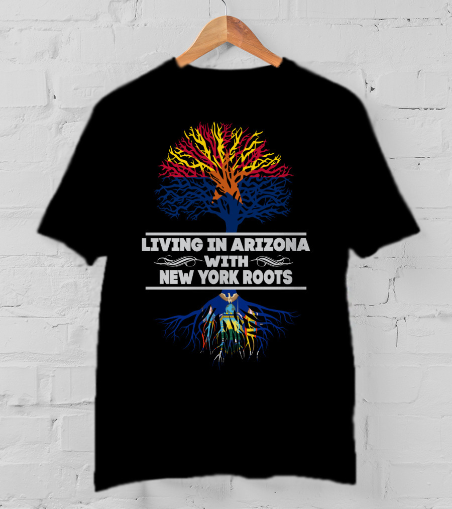 Arizona Desert Life Meets New York City Heritage With Vibrant Tree Symbolism T-Shirt