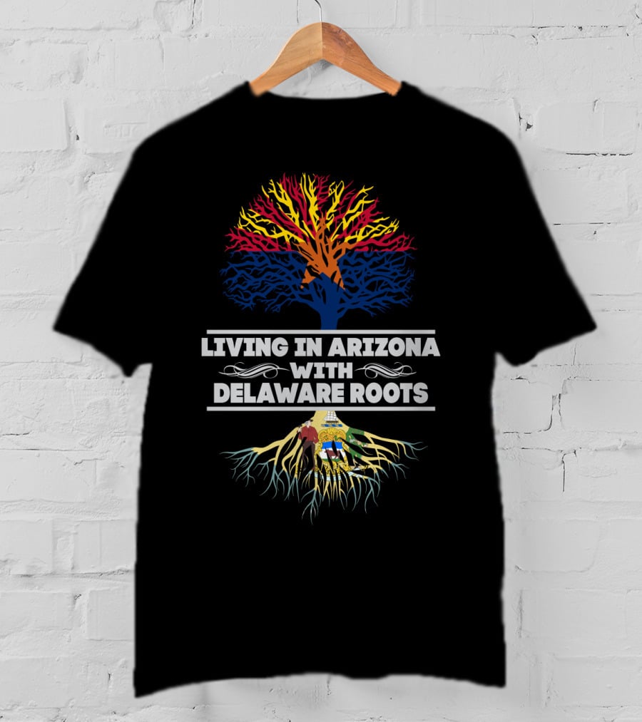 Arizona Life Delaware Heritage With Vibrant Tree Symbolism T-Shirt