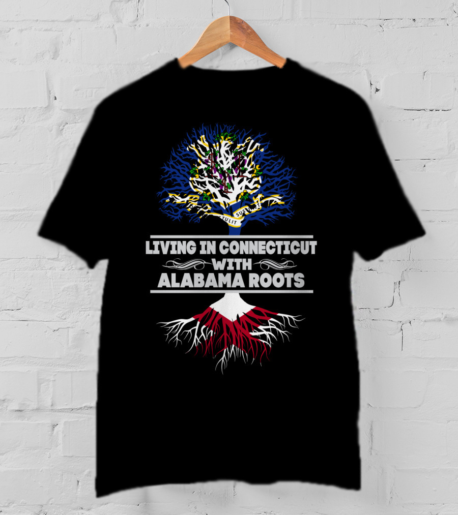 Connecticut Life Blended With Alabama Heritage Featuring Iconic Tree T-Shirt
