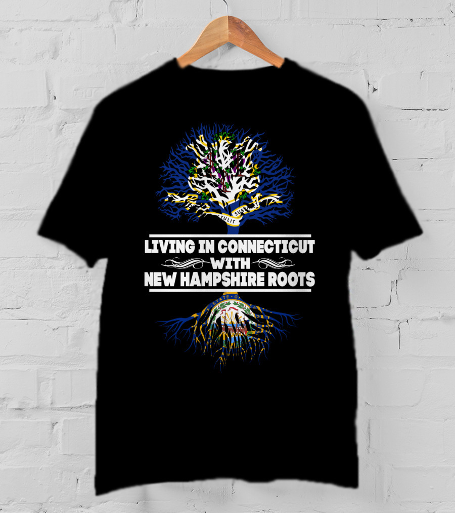 Conn. Life With NH Heritage State Pride Tree T-Shirt
