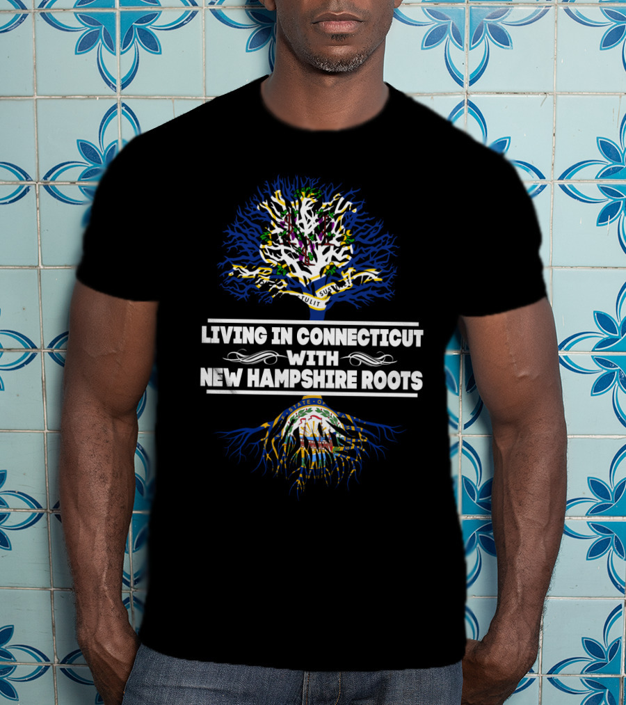 Conn. Life With NH Heritage State Pride Tree T-Shirt