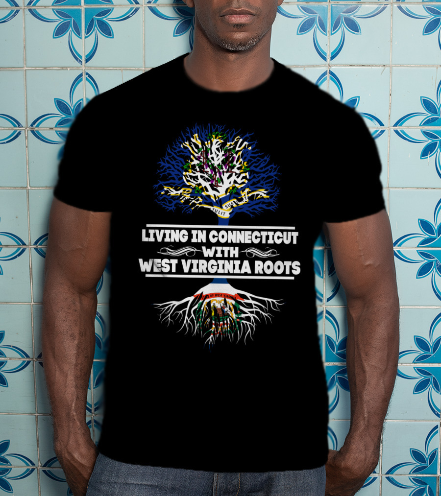 Connecticut Home West Virginia Heritage Tree T-Shirt