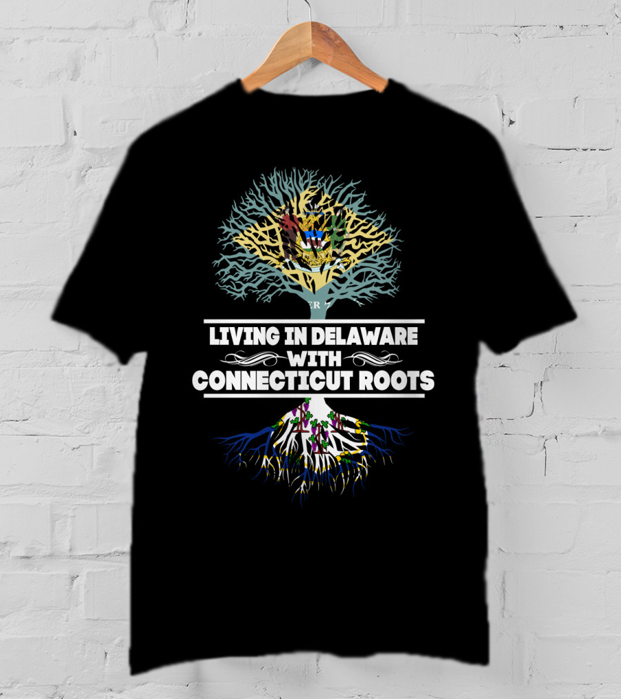 Delaware Residency With Deep Connecticut Heritage Symbolized By Vibrant Tree T-Shirt