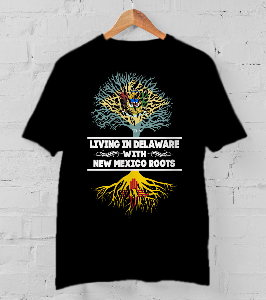 Delaware Life New Mexico Heritage Tree Design Roots T-Shirt