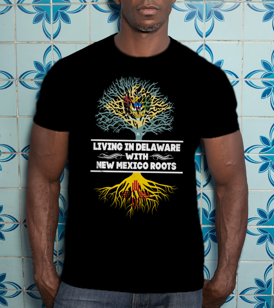 Delaware Life New Mexico Heritage Tree Design Roots T-Shirt