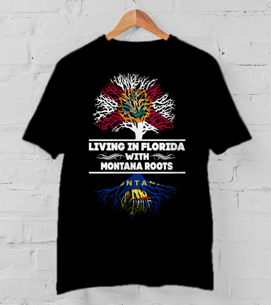 Florida Lifestyle With Deep Montana Roots Heritage Symbolism T-Shirt
