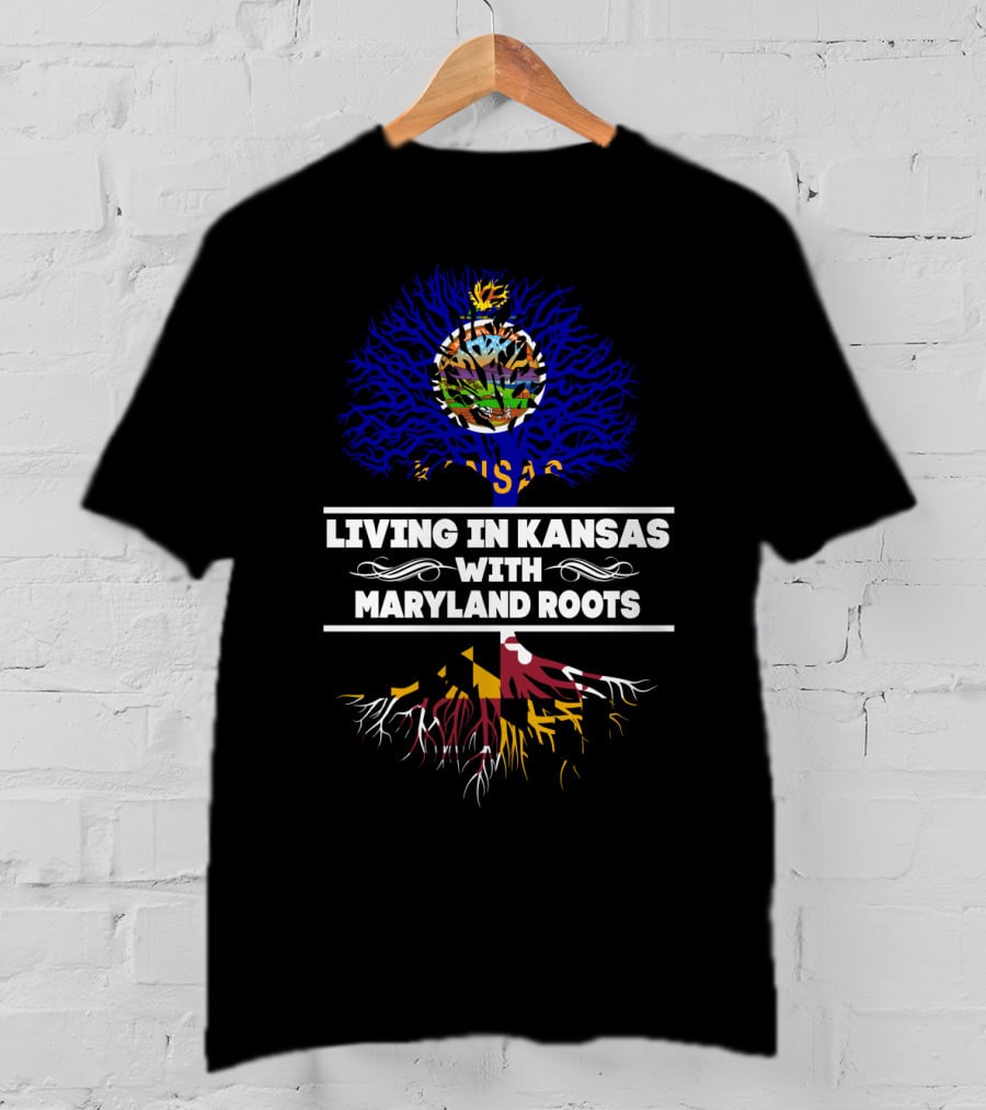 Kansas Life, Maryland Heritage: Celebrating Roots And Growth T-Shirt