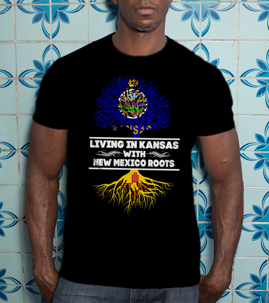 Kansas Life New Mexico Heritage Tree With State Flags T-Shirt