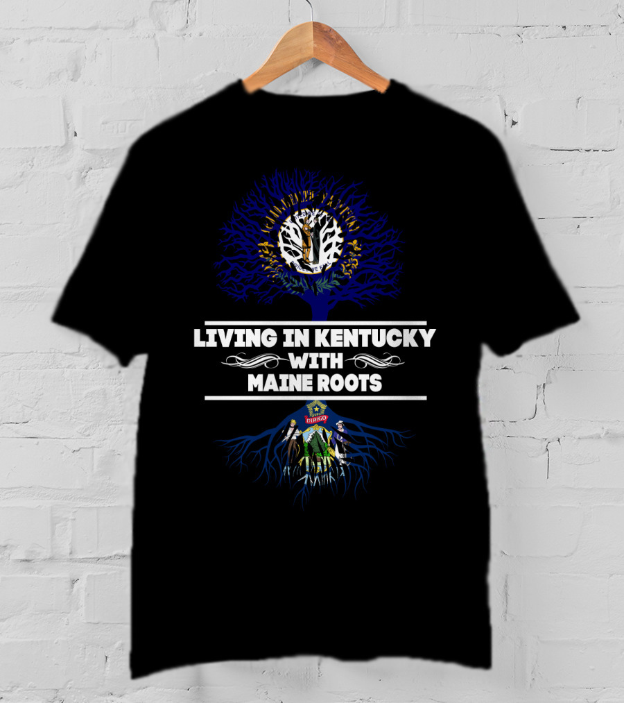 Kentucky Residency With Deep Maine Heritage Tree T-Shirt