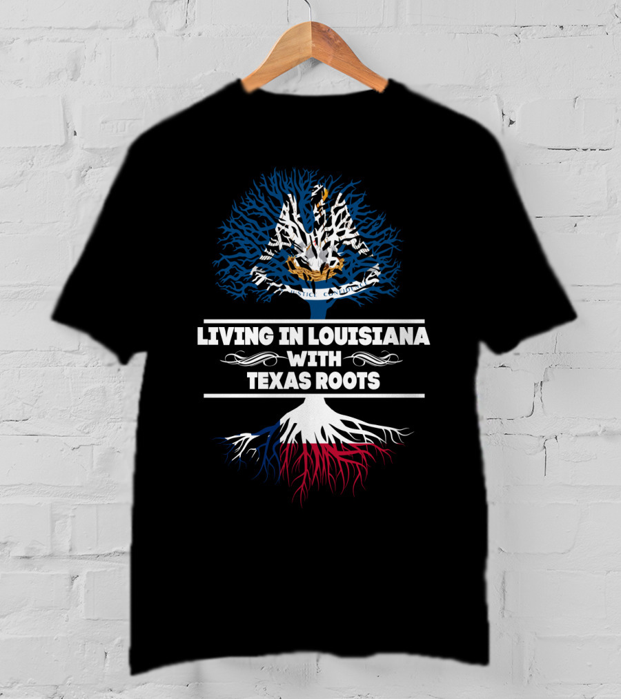Louisiana Living Texas Roots Heritage Tree T-Shirt