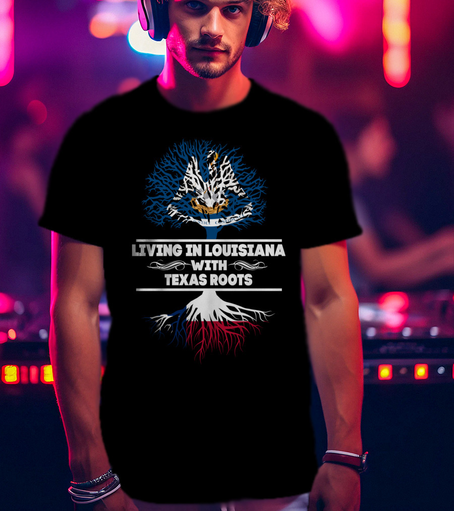 Louisiana Living Texas Roots Heritage Tree T-Shirt
