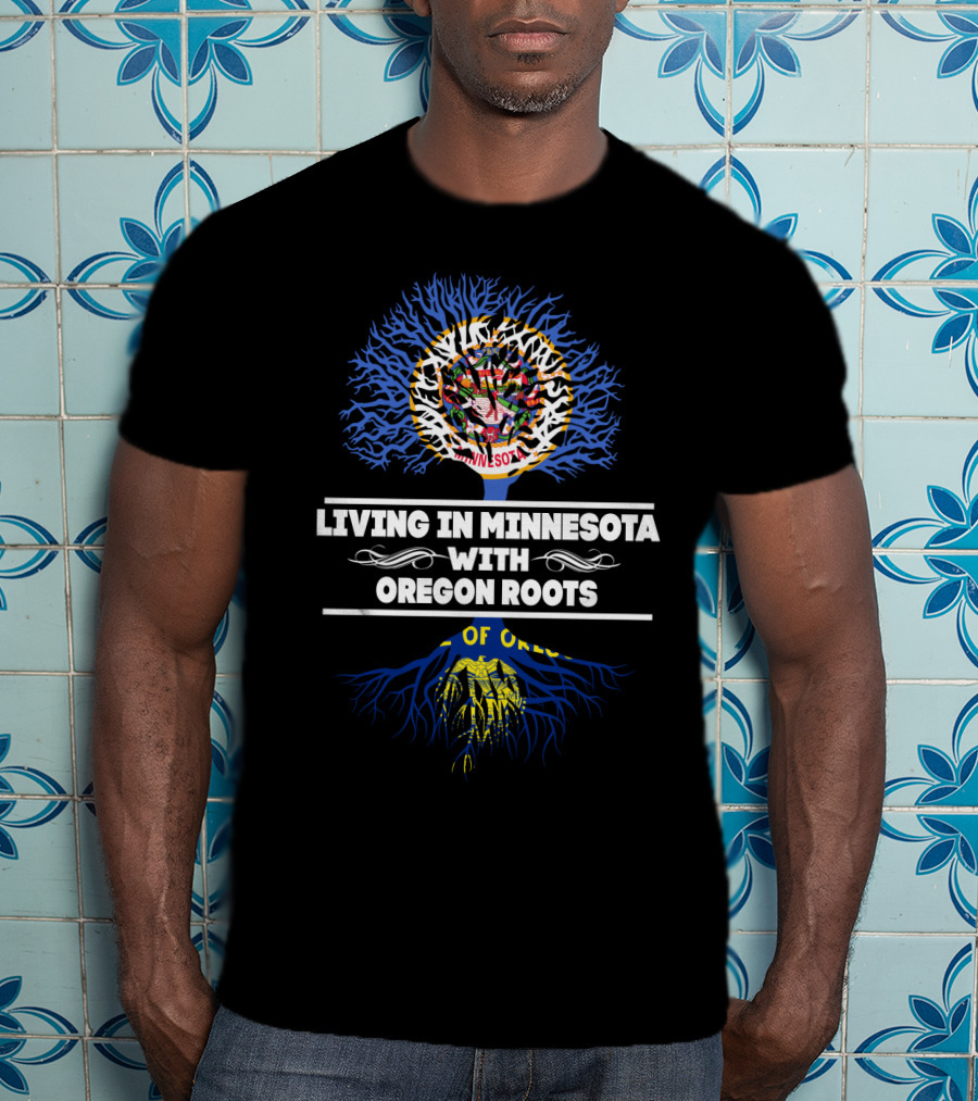 Minnesota Pride With Oregon Heritage: Dual State Identity T-Shirt
