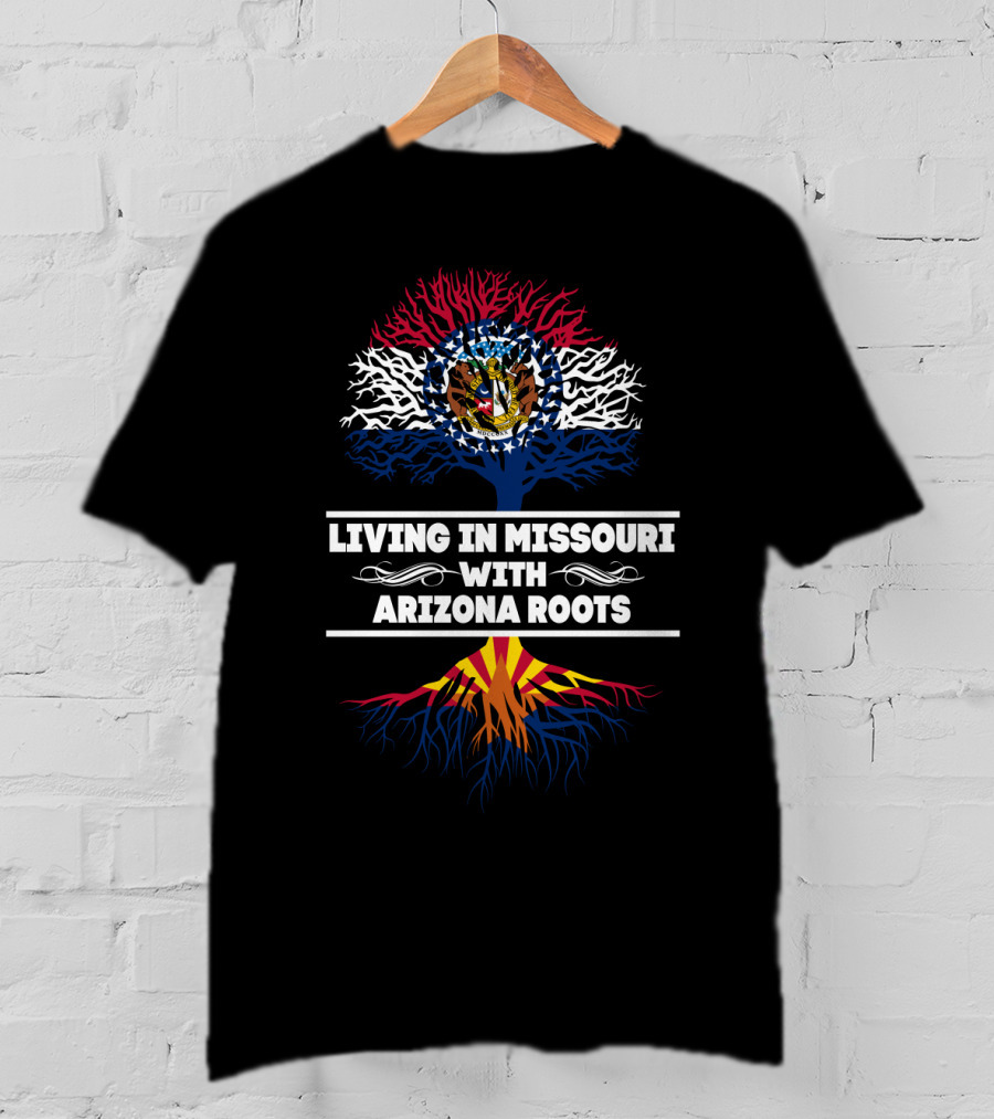 Missouri Living Arizona Roots Flag Tree T-Shirt