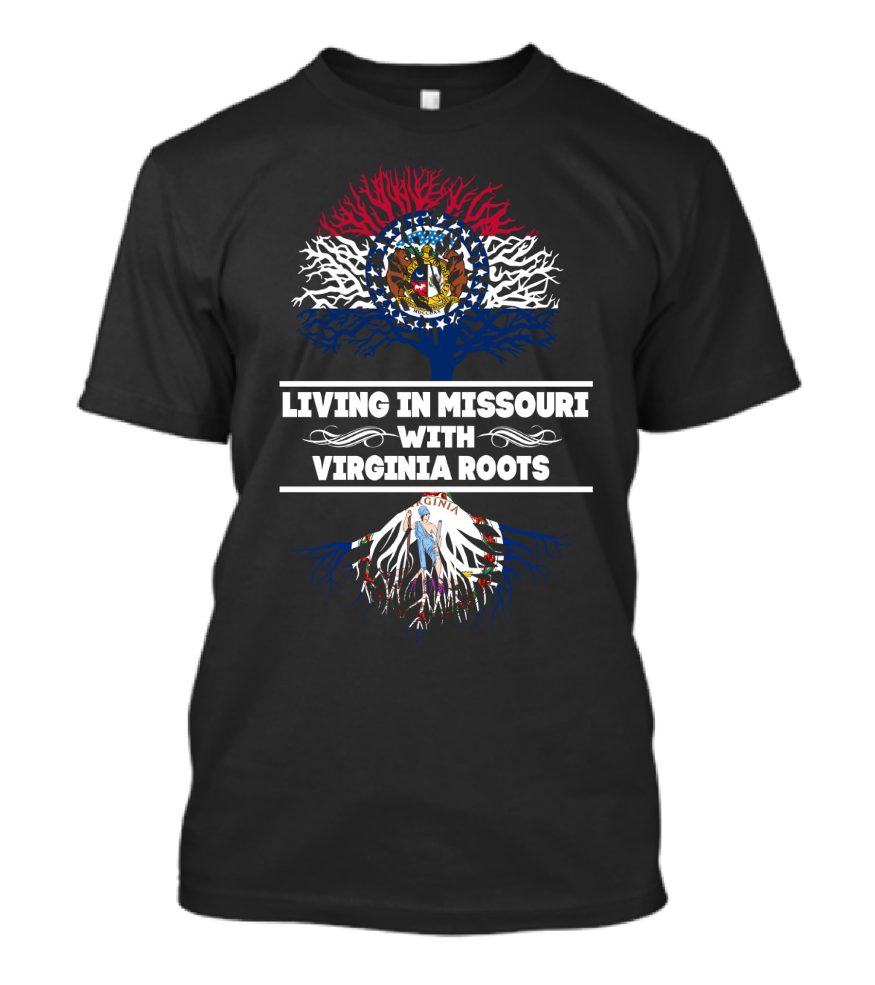 Missouri State Pride Intertwined With Deep Virginian Heritage T-Shirt