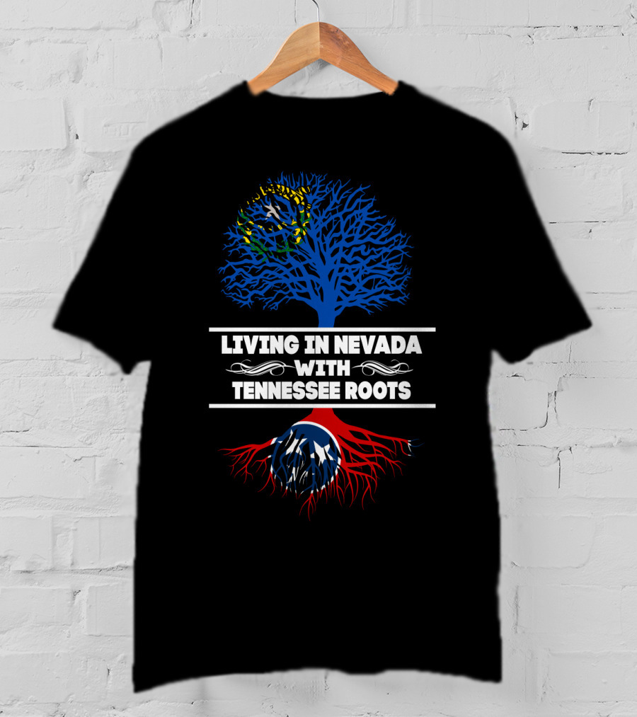 Nevada Living With Deep Tennessee Roots Showcased In Flag-Inspired Tree T-Shirt