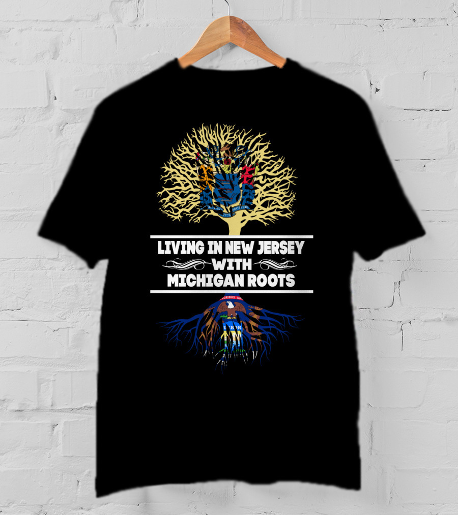 New Jersey Life Michigan Heritage Tree Symbolism T-Shirt