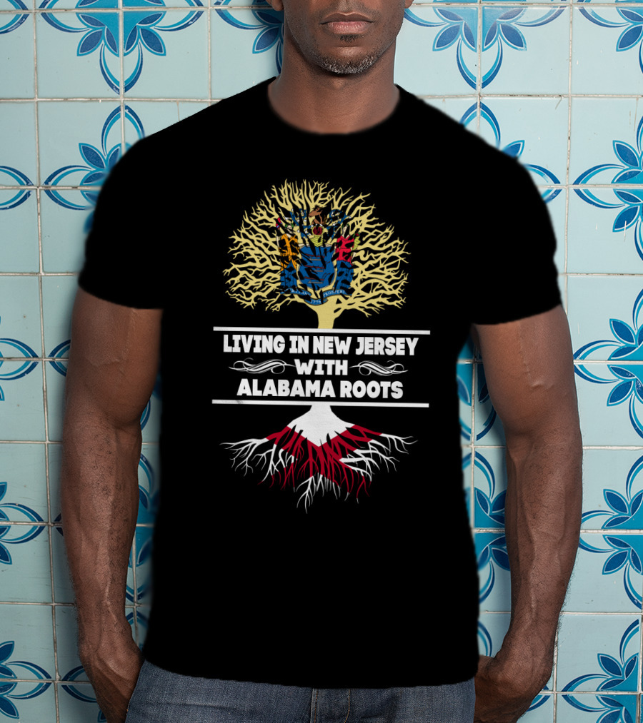 New Jersey Living Alabama Roots Heritage Tree T-Shirt