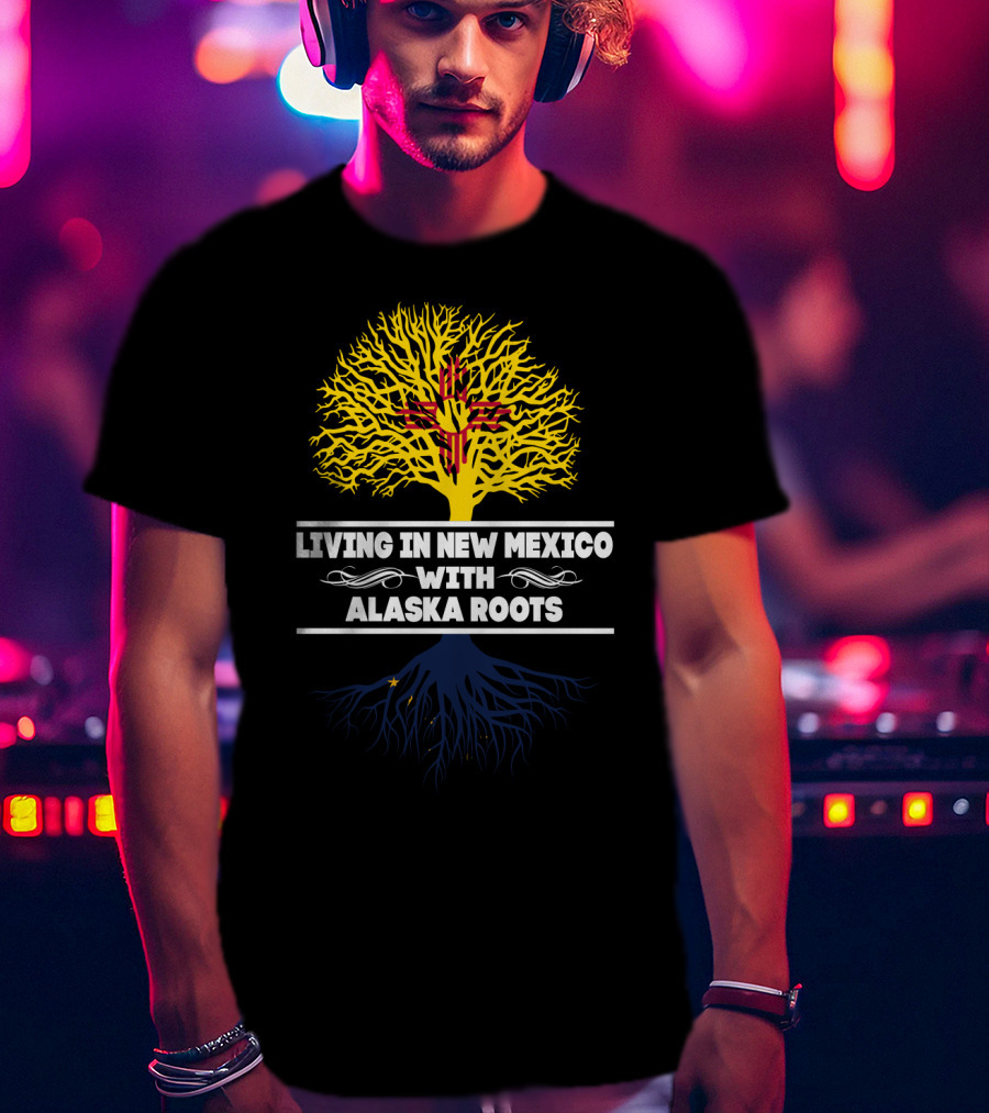 New Mexico Residency Merged With Deep Alaska Heritage Symbolism T-Shirt