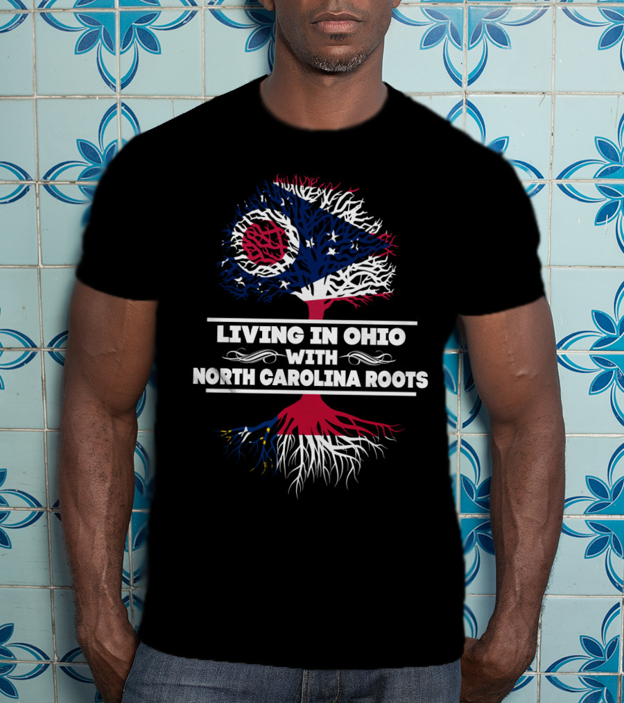 Ohio Pride With North Carolina Heritage Tree Symbolism T-Shirt