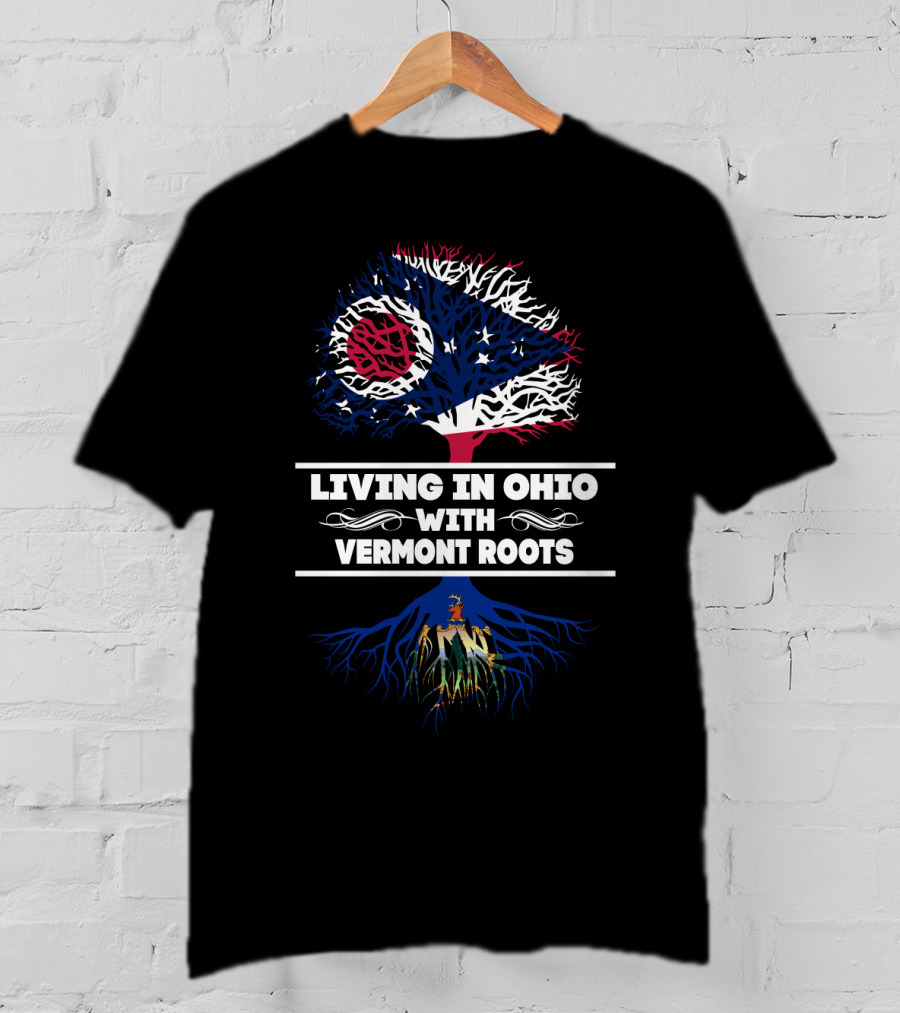 Ohio State Pride With Vermont Heritage Tree T-Shirt