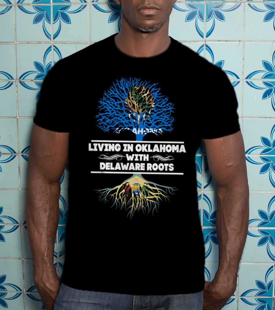 Oklahoma Pride With Delaware Heritage Tree T-Shirt