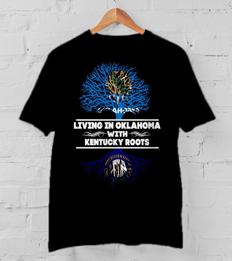 Oklahoma Life Kentucky Heritage Tree Design With State Seals T-Shirt