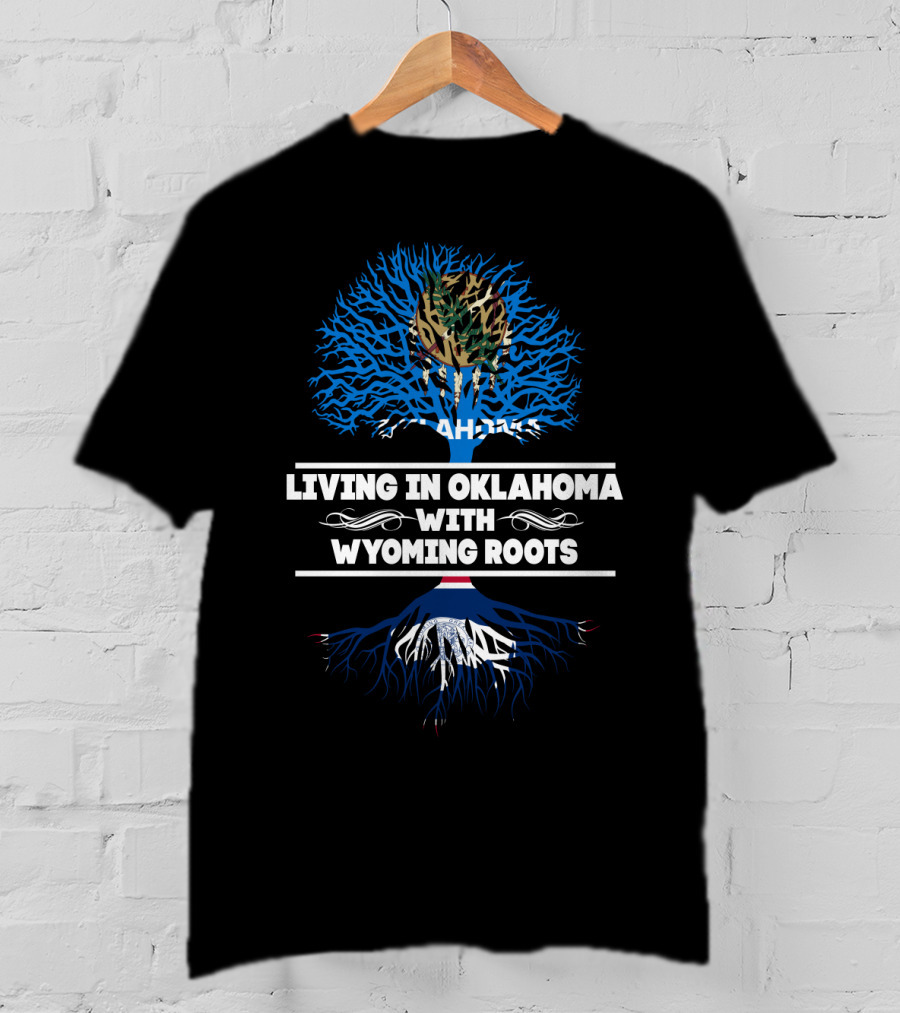 Oklahoma Life Deeply Connected To Wyoming Heritage With Iconic State Symbols T-Shirt